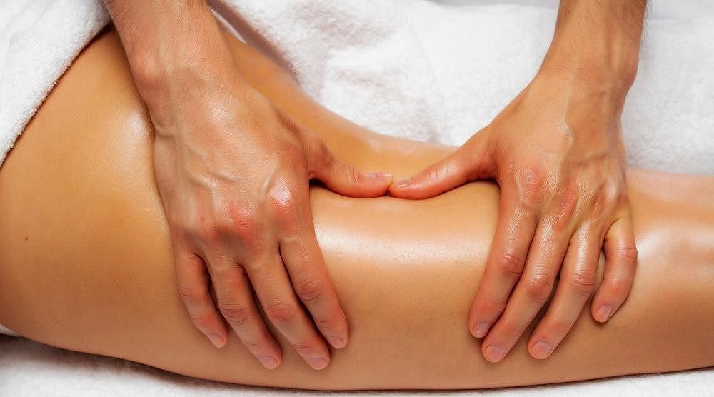 Lymphatic drainage massage (Image via Getty Images/Pheelings Media)